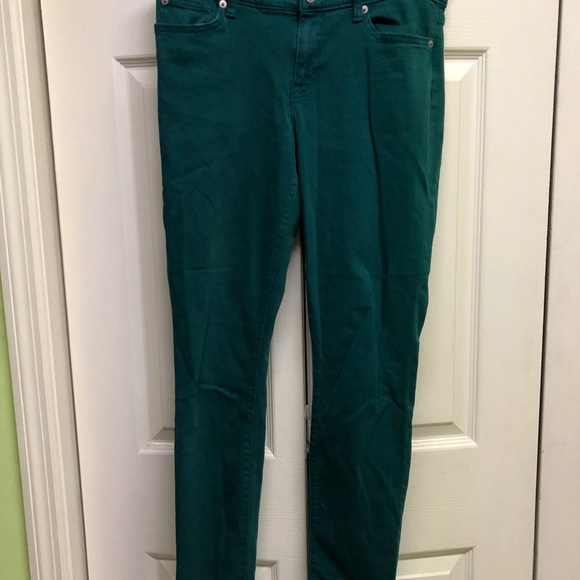 Gap Denim Legging Kelly Green size 6 - Picture 6 of 6